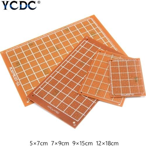 10pcs Single Sided Copper PCB 5x7cm 7x9cm 9x15cm 12x18cm Single Side Copper Clad plate DIY PCB Kit Laminate Circuit Board