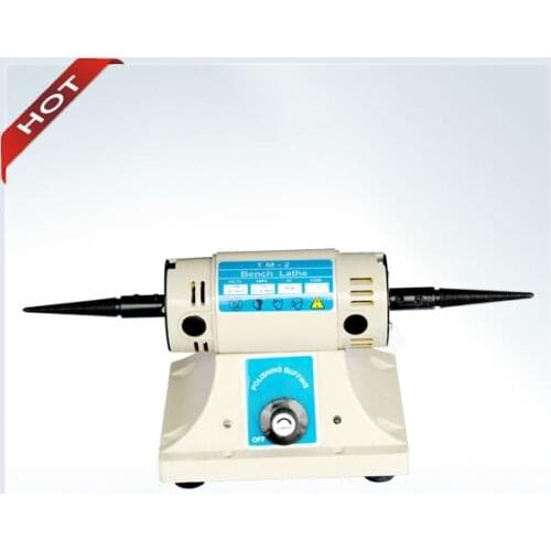 Polishing Motor with 2 pcs Buffing Free 0-10000 RPM Micromotor Bench Lathe for Dental Supply Jewelry polishing Machine
