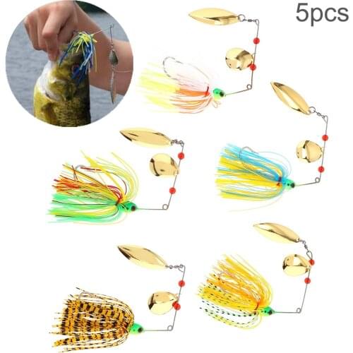5pcs /set Wobbler Lures Spinners Spoon Fishing Bait for Pike Peche Tackle All Artificial Baits Metal Sequins Spinnerbait
