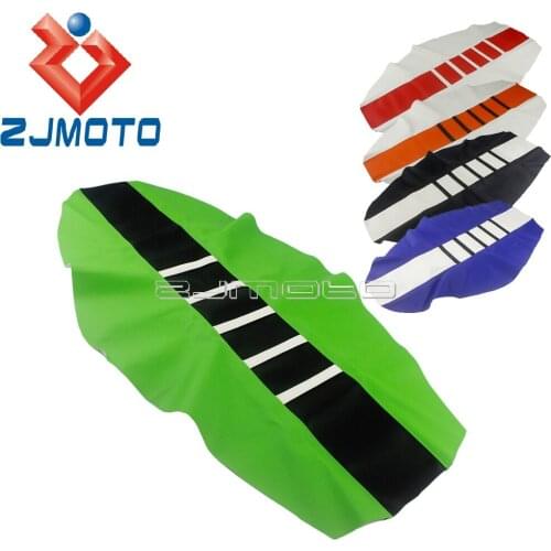 6 Color Universal Motocross Soft Gripper Seat Cover For Kawasaki Honda Yamaha Suzuki WR YZF KLX KLR KX XR CRF SXF SX XCW