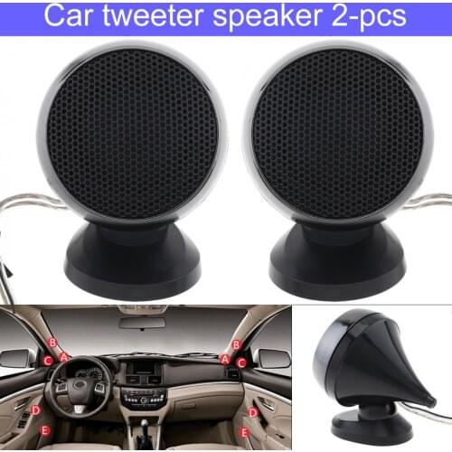 2pcs 12V 150W Universal High Efficiency Mini Dome Car Tweeter Speakers High Frequency Soundbox Loudspeaker for Car Audio System