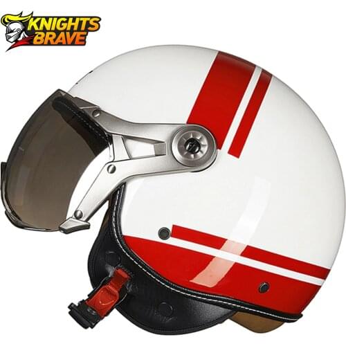 Vintage Casco Moto Motorcycle Helmet Chopper 3/4 Open Face Moto Helmet Moto Casque Casco Capacete Scooter Motorbike Helmet