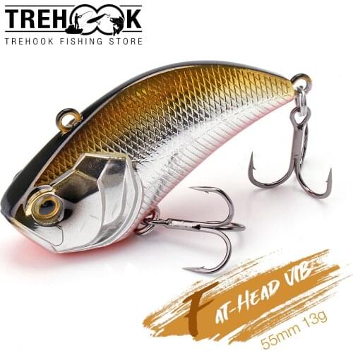 TREHOOK 55mm 13g Rattling And VIB For Winter Crankbaits Fishing Lure Sinking Wobblers For Pike And Perch Winter Fishing Tackle
