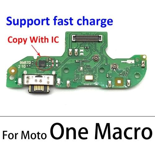 10Pcs/Lot, Charger Board PCB Flex For Motorola Moto One Macro Hyper Fusion G8 Power Lite USB Port Connector Dock Charging Cable