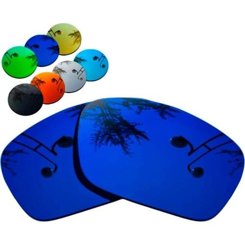 100% Precisely Cut Polarized Replacement Lenses for Fuel Cell Sunglasses Deep Blue Mirrored Coating Color- Choices