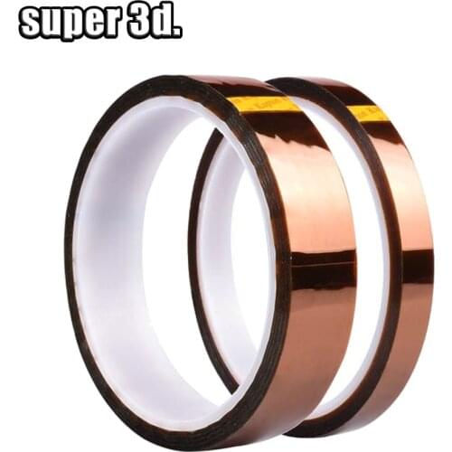 2pcs 20mm x 33m High Temperature Resistant tape Heat dedicated Tape Heat Tape for 3D Printer