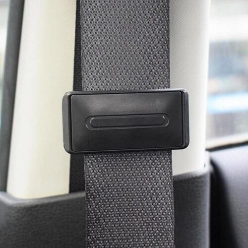 2Pcs Adjustable Car Safety Seat Belts Holder Stopper Buckle Clamp Portable Vehicle Safety Belt Clip Car Interior Accessories