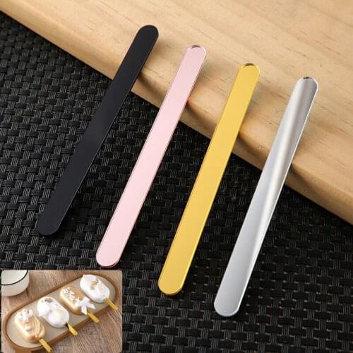 20pcs Acrylic Ice Cream Sticks Popsicle Cakesicle Stick Kids DIY Crafts Popsicle Stick Mould for Birthday Party Cake Decoration