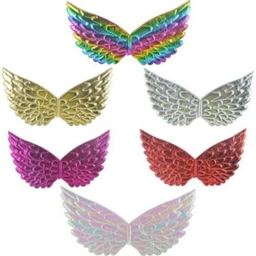 2021 Rainbow Color Angel Wings Childrens Unicorn Birthday Party Wings Cosplay Props Baby Shower Decoration Halloween Decoration