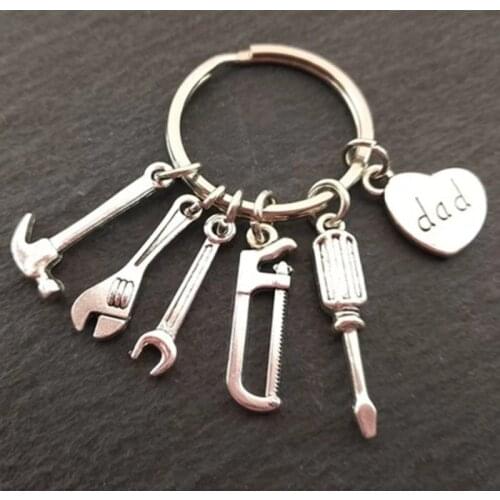 Dad Keychain Mechanics Keychain Fathers Day Gifts Car Lover Gift Tools Gift Dad Gift Father Keychain Hand Stampe Souvenir