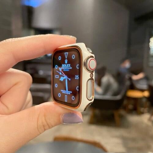 360 Full Screen Case For Apple watch 38/40/42/44mm Cover Protector Bumper Frame Matte Hard Tempered Glass Iwatch 6/SE/5/4/3/2/1