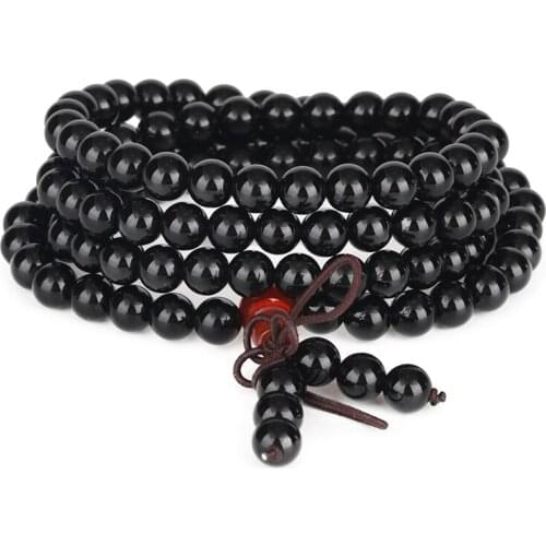 Dankaishi Vintage Handmade Multilayer Matte Lava 6mm Beaded Bracelet for Men&Women Strand Fashion Jewelry Bracelets