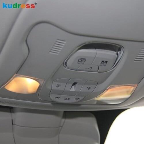 For Jeep Renegade 2015-2017 2018 2019 ABS Matte Car Styling Interior Reading light Cover Trim Roof Reading Lamp Accessories