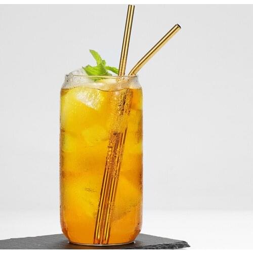 Cola can shape wine glass cocktail glass net red glass can shape heat-resistant Nordic face value ins cup