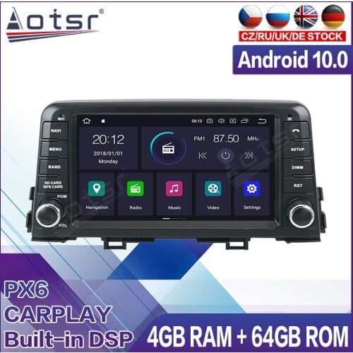 64G Android Radio Tape Recorder Video Car Multimedia Player Stereo For KIA PICANTO MORNING 2017 2018 Head Unit GPS Navi No 2din