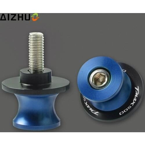 6MM Motorcycle Swingarm Sliders Spools Stand Screws For YAMAHA TMAX500 T-MAX500 TMAX 500 2001-2017 2002 2003 2004