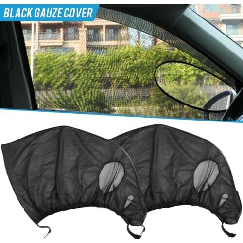Mayitr 2pcs Car Front Side Window Sunshade Sun Shade Cover Mesh Screen Shield For Auto SUV Parts Accessories