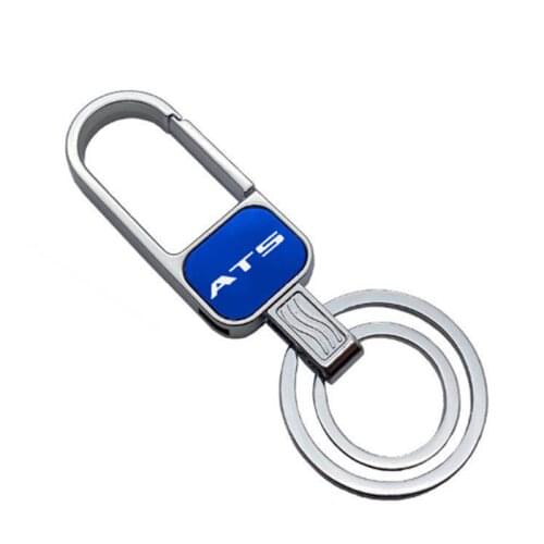 1Pcs metal Keychain Metal Alloy Buckle Waist Car Key Chain Room key ring Key Chain accessories For Cadillac ATS ESV XTS CTS