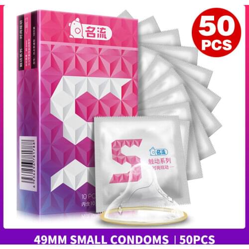 Mingliu 50pcs 49mm Tight Condoms Male Penis Sleeving Sexual Small Condom Erotic Sex Toys Sex Shop Intimate Goods for Men On Sale