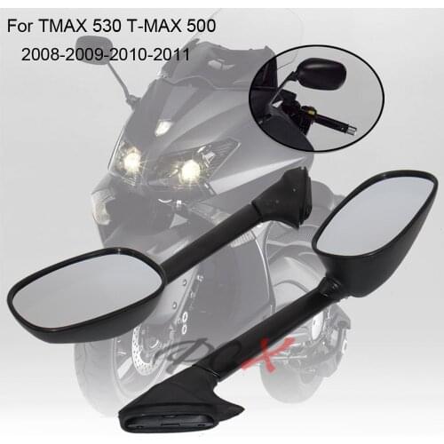 Motorcycle Mirrors Side For Yamaha T MAX500 TMAX 500 Rearview mirror View Side Mirror 2008 2009 2010 2011 T-MAX