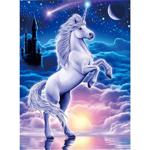 New Arrivals DIY Full Round/Square Diamond Painting Animal Unicorn 3D Embroidery Cross Stitch Rhinestone Mosaic Home Decor Y901
