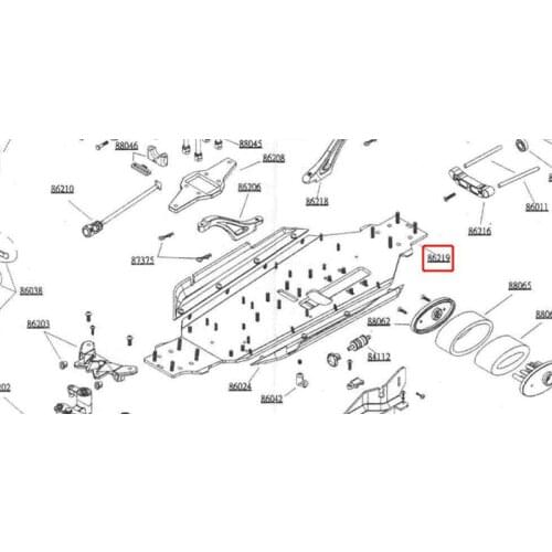 Original OFNA/HOBAO RACING 86219 Chassis-CNC 7075 For HYPER 1/8 ST PRO TUGGY