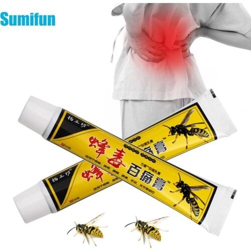 1Pcs 20g Bee Venom Pain Relief Ointment Lumbar Backache Rheumatoid Joints Pain Neck Shoulder Sprain Orthopedic Arthritis Cream