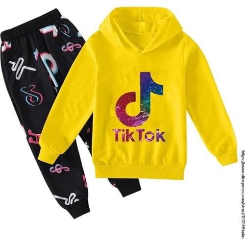 2-16 Years Baby Clothing Sets Children Birthday suit girls/Boys Tracksuits Kids Tik Tok Sport Suits Hoodies Top +Pants 2pcs Set