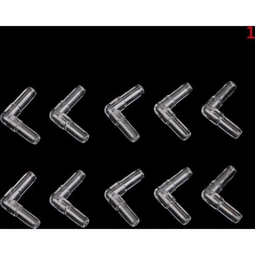 Useful 10 Pcs Airline Air Tubing Clear Elbow Tube Connector Valve Aquarium Pumps Accessories high quality