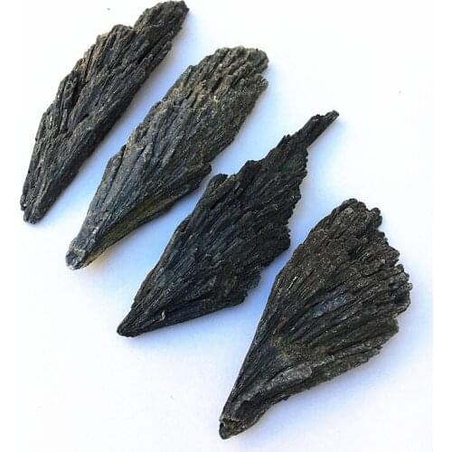 Natural stones and minerals black tourmaline rough stone electroplated crystal healing stones