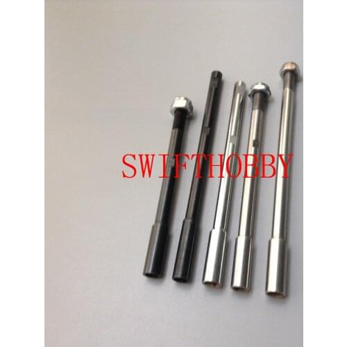 1/4" 6.35mm Drive Shaft 59mm /80mm W/ Screw Thread & Nut For RC Boat