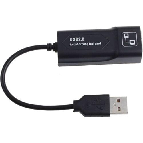 Wired USB Ethernet Adapter 10/100 Mbps USB 2.0 Network Card to RJ45 Lan Mini Network Adapter for Win7/Win8/Win10