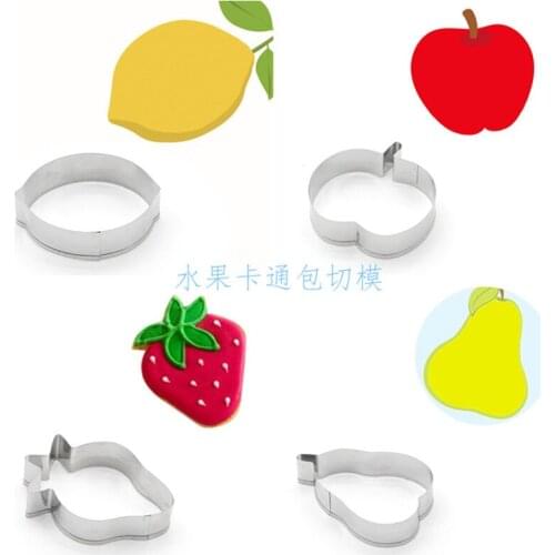 Fruit Series Creative Stainless Steel Biscuit Mould Fruit and Vegetable Bread Cutting Mould Fondant Cutting Mould Pineapple