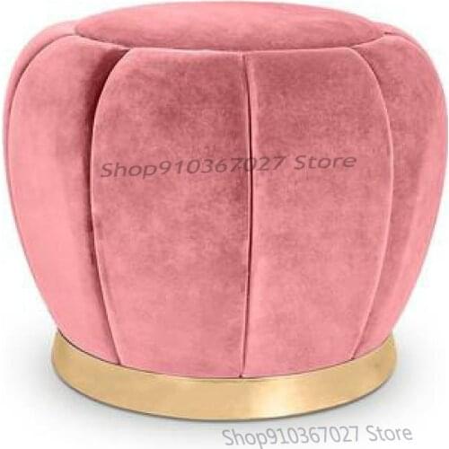 Nordic Home Living Room Sofa Low Stool Sitting Pier Simple Clothing Hotel Shoe Changing Stool Net Red Dressing Stool