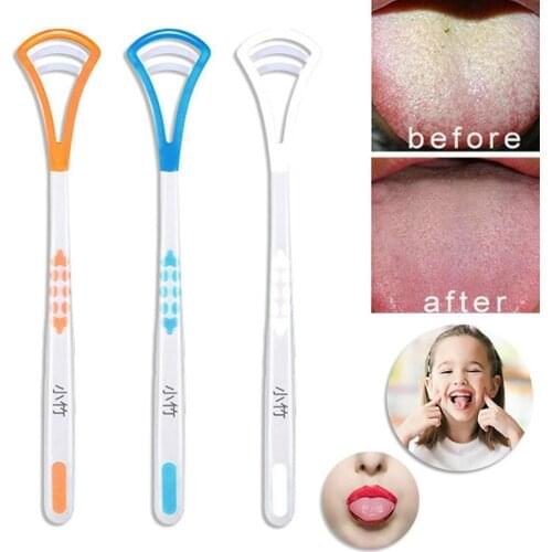 1Pcs Tongue Scraper Tongue Brush Cleaner Oral Cleaning Tongue Tongue Breath Remove Cleaning Coating Fresh Tools Brush Tooth S8L3