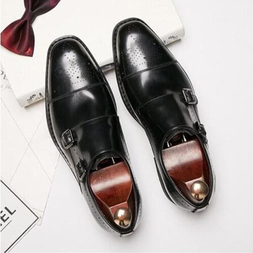 Genuine cow Leather Men dress shoes wedding high quality classic elegant luxury designer male formal shoes H399