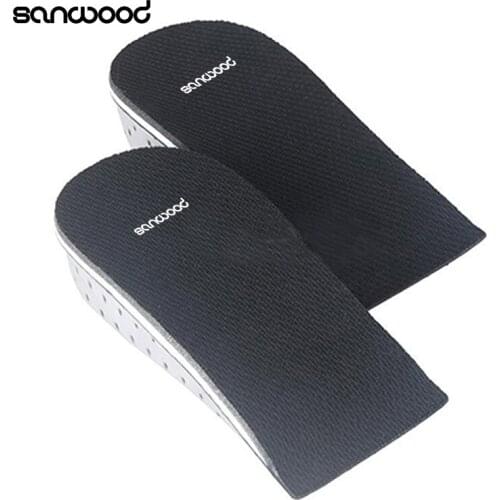 Unisex 2.3-4.3cm Memory Foam Height Increase Half Shoe Insoles Inserts high heel pads heel cushions orthopedic insoles for shoes