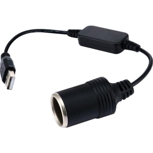 5V 2A USB to 12V 8W Cigarettess Lighter Socket Male to Female Adapter Converter 2019