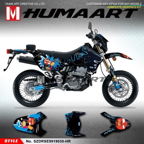 HUMAART Vinyl Decals Off-road Stickers for DRZ400SM DRZ 400 Enduro 1999 to 2019 KLX 400R 2002 2003 2004, Customizable