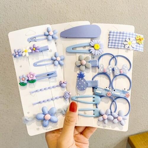 20Pcs Girls Hair Clip Jewelry Headband Headpiece Lovely Clip Broken Hair BB Clip