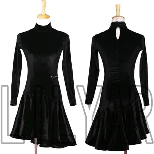 New Latin Dance Dress Competition Dress Costumes Skirt Performing Dress Adult Customize Children Red Matador Skirt Split Skirtes