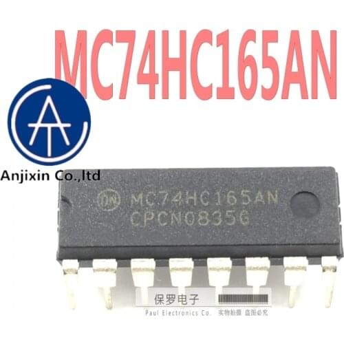 10pcs 100% orginal new real stock Shift register MC74HC165AN 74HC165AN DIP-16