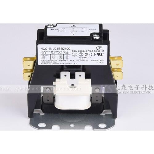 208V/240V 25A single phase HCC-1NU01BB240C Gree air conditioner high quality AC contactor