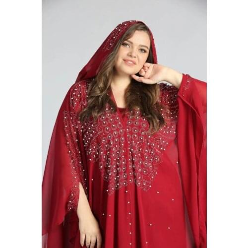 African Dresses For Women Plus Size Dashiki Full Diamond African Clothes Abaya Dubai Muslim Dress Africa Boubou Robe