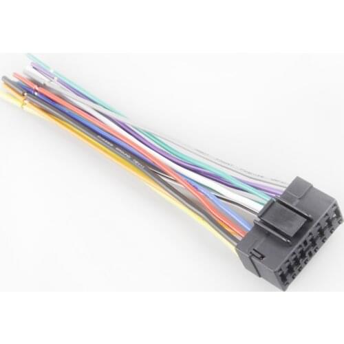 Car Radio Harness Adapter Stereo Wire Wiring Power Cable for Sony Headunit 16-Pin