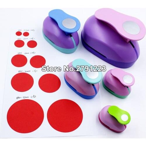6mm-75mm Circle shape craft punch cortador de papel de scrapbook paper foam school manual DIY Round hole punches