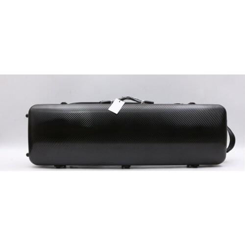Yinfente Good Rare 4/4 Violin Case Black Carbon Fiber High strength load-bearing 200KG Fine Code lock Oblong Case
