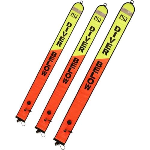 DIVING SMB 1.2m 1.5m 1.8m Buoy Colorful Visibility Safety Inflatable Scuba Diving Surface Marker Buoy Signal Safety Dive Float