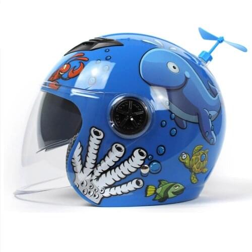 Children Helmet Motorcycle Casco Moto Winter Child Full Face Helmet Boys Safe Cap Cute Cartoon Helmet Girl Crash Cap Red