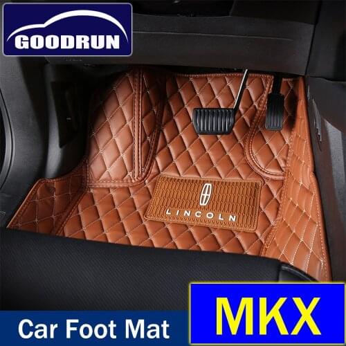For Lincoln MKX Custom Waterproof Custom Leather Pads Car Accessories Floor Foot Mat Carpet